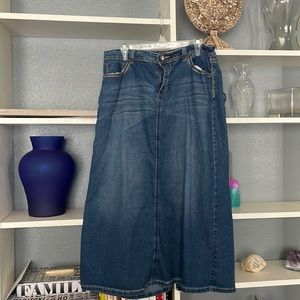 Women’s long denim skirt